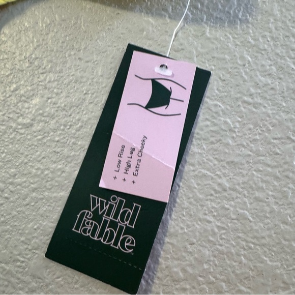 New Wild Fable Yellow Ribbed Bikini Bottom Size XL - Picture 8 of 11